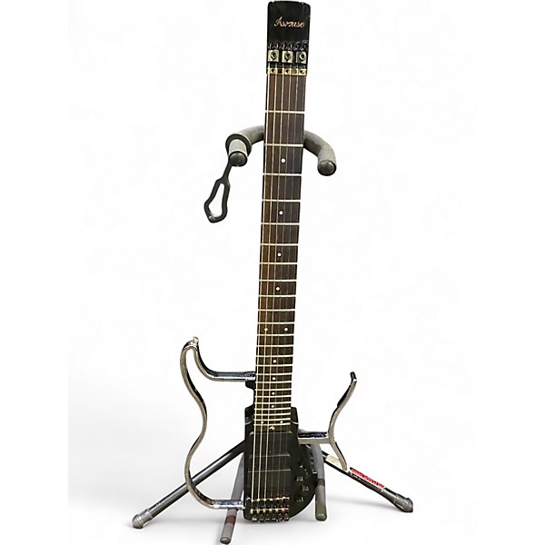 Used Asmuse ad 80 Black and Silver Electric Guitar