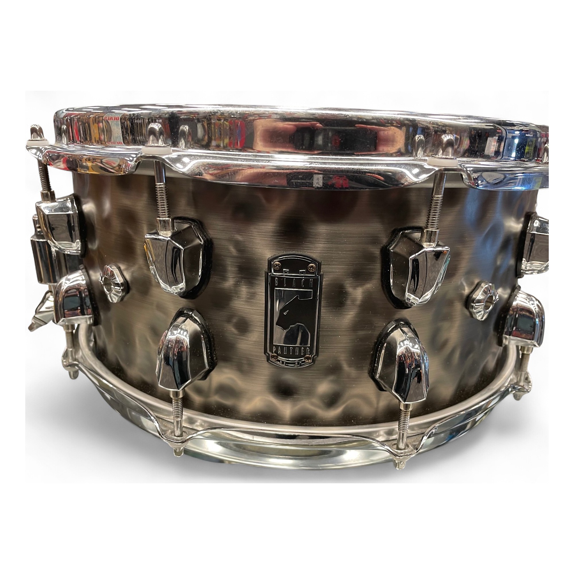 Used Mapex 14in BLACK PANTHER PERSUADER Nickel Brass Drum
