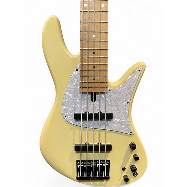 Used Fodera STANDARD JOEY EMPEROR 5 TRANSPARENT CREAM Electric Bass Guitar