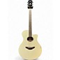 Used Yamaha APX600 Vintage White Acoustic Electric Guitar thumbnail