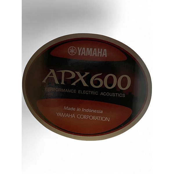 Used Yamaha APX600 Vintage White Acoustic Electric Guitar