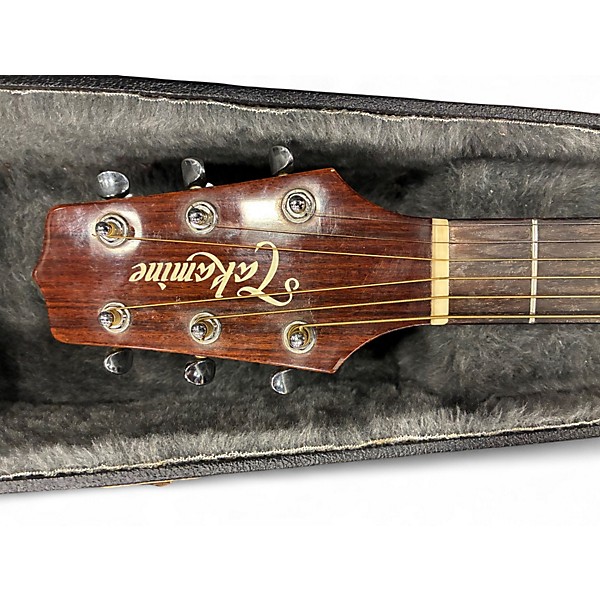 Used Takamine EF261S Natural Acoustic Electric Guitar