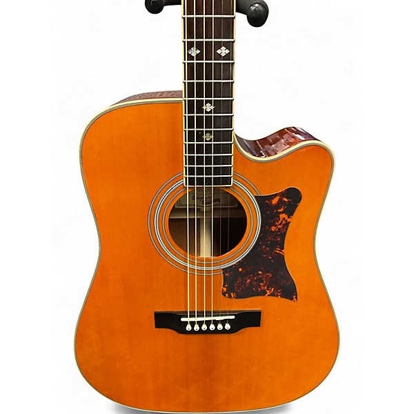 Used Epiphone DR500MCE Masterbuilt Natural Acoustic Electric Guitar