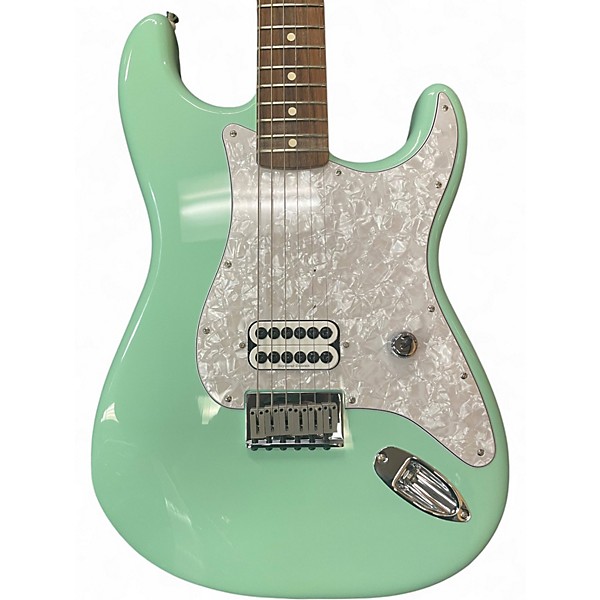 Used Fender Tom Delonge Signature Stratocaster Surf Green Solid Body Electric Guitar