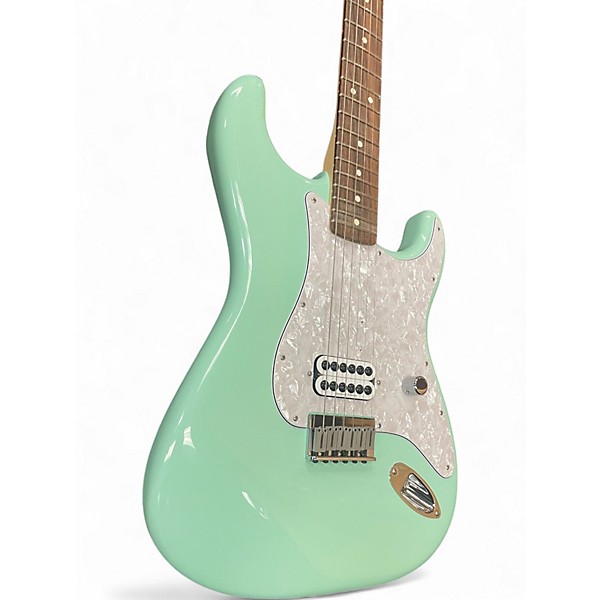 Used Fender Tom Delonge Signature Stratocaster Surf Green Solid Body Electric Guitar