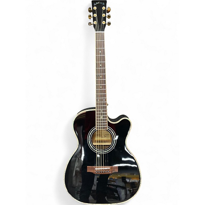 【GADID ANONIEM】 ELBA/ BLACK Used Zager ZAD900MCE Black Acoustic Electric Guitar Black
