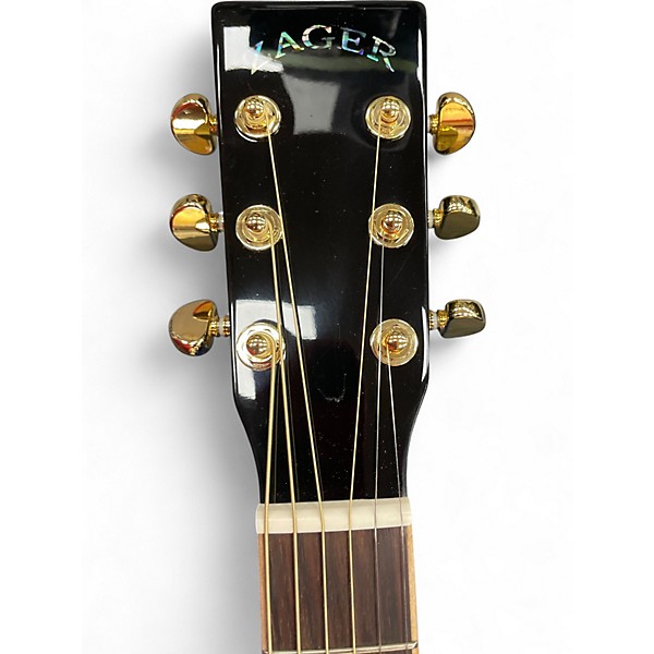 Used Zager ZAD900MCE Black Acoustic Electric Guitar