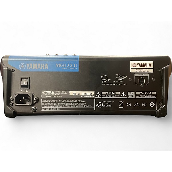 Used Yamaha MG12XU Unpowered Mixer