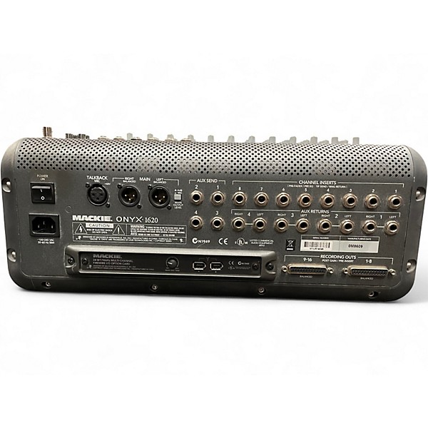 Used Mackie ONYX1620 WITH FIREWIRE I/O OPTION CARD Unpowered Mixer