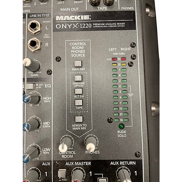 MACKIE ONYX 1220 ミキサー Used Mackie ONYX 1220 Unpowered Mixer | Guitar Center