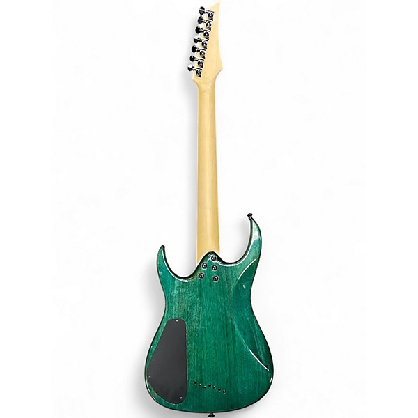 Used Agile INTERCEPTOR 7 STRING ELECRIC GREEN Solid Body Electric Guitar