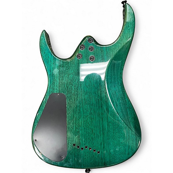 Used Agile INTERCEPTOR 7 STRING ELECRIC GREEN Solid Body Electric Guitar