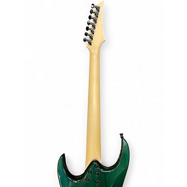 Used Agile INTERCEPTOR 7 STRING ELECRIC GREEN Solid Body Electric Guitar