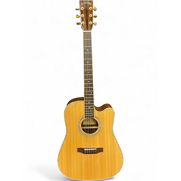 Used 2023 Zager ZAD900CE AURA Natural Acoustic Electric Guitar