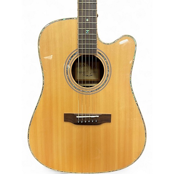 Used 2023 Zager ZAD900CE AURA Natural Acoustic Electric Guitar