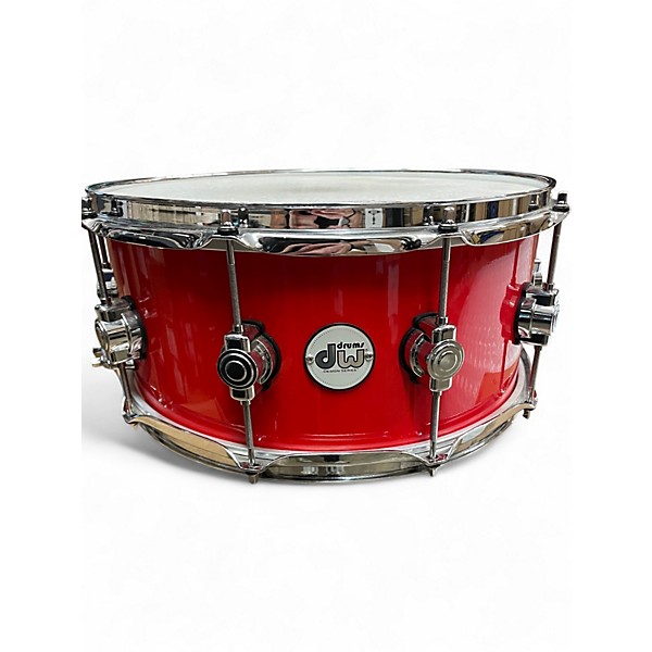 Used DW 14X6.5 Design Series Snare Red Drum