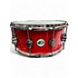 Used DW 14X6.5 Design Series Snare Red Drum thumbnail