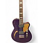 Used Reverend Linh Lee Signature Lil Linhbacker Purple Sparkel Electric Bass Guitar