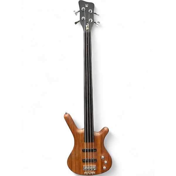 Used Warwick Pro Series Standard Corvette 4 String Fretless Bubinga Electric Bass Guitar