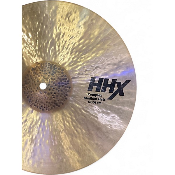 Used SABIAN 14in HHX COMPLEX MEDIUM HATS Cymbal