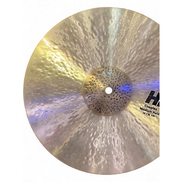 Used SABIAN 14in HHX COMPLEX MEDIUM HATS Cymbal