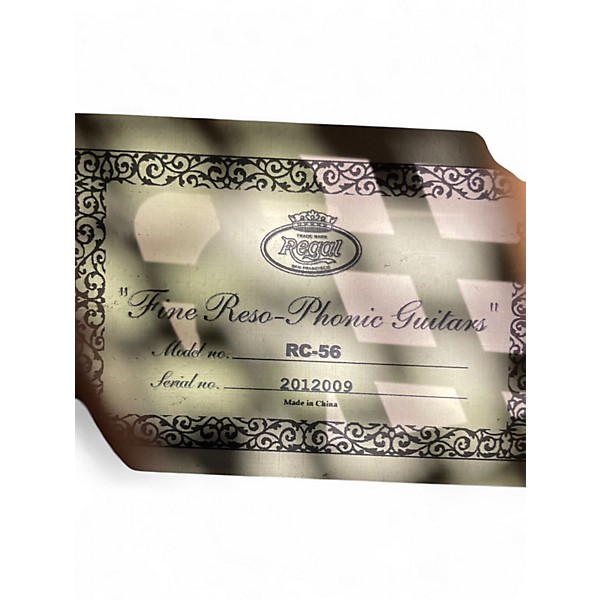 Used Regal RC-56 bronze Resonator Guitar