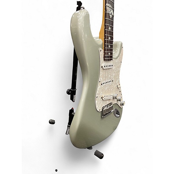 Used 2000s Fender American Standard Stratocaster Inca Silver Solid Body Electric Guitar