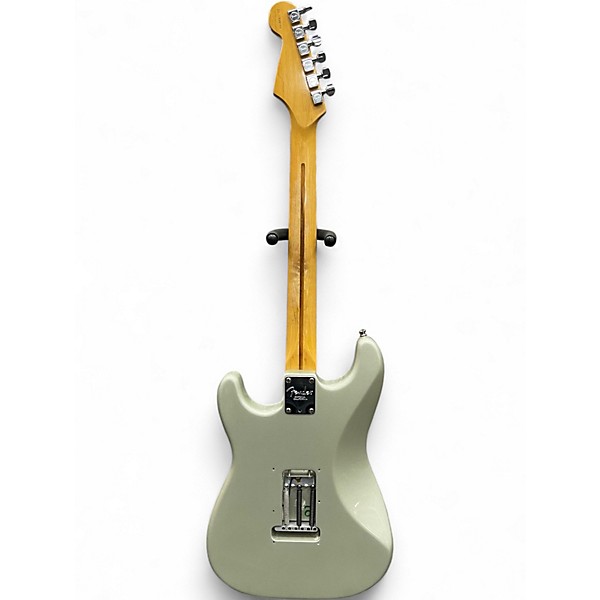 Used 2000s Fender American Standard Stratocaster Inca Silver Solid Body Electric Guitar