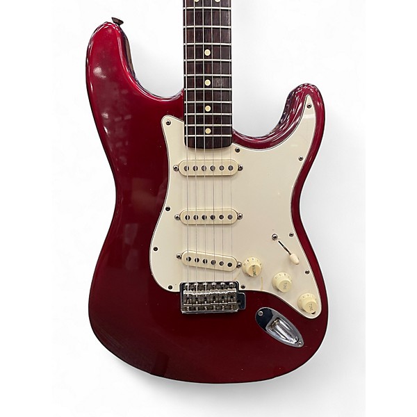Used Fender 50th Anniversary Standard Stratocaster Burgundy Solid Body Electric Guitar