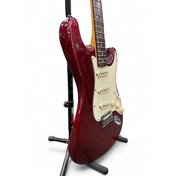 Used Fender 50th Anniversary Standard Stratocaster Burgundy Solid Body Electric Guitar