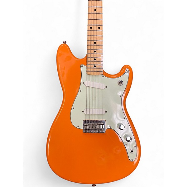Used 2017 Fender Duo Sonic CAPRI ORANGE Solid Body Electric Guitar