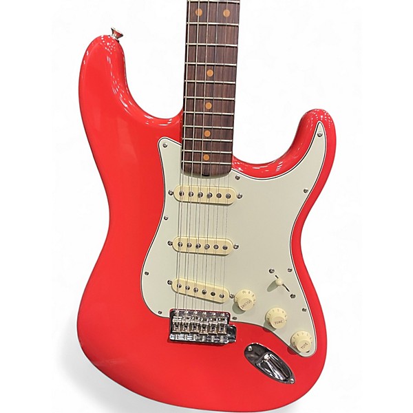 Used 2023 Fender AMERICAN VINTAGE II 1961 STRATOCASTER Fiesta Red Solid Body Electric Guitar