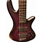 Used Schecter Guitar Research Stiletto Studio 5 String Trans Purple Electric Bass Guitar