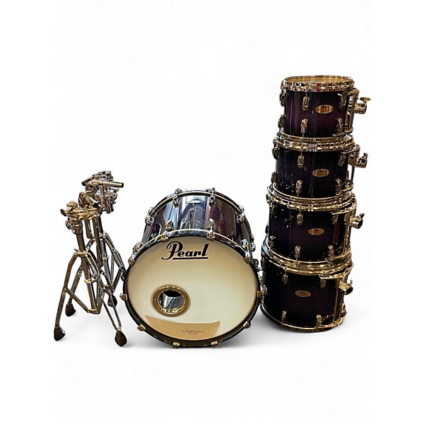 Used 2010s Pearl 5 Piece Reference Series PURPLE CRAZE Drum Kit
