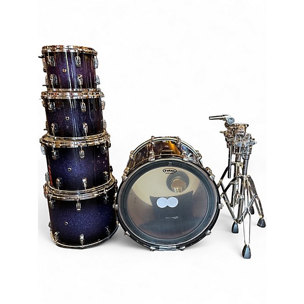 Used 2010s Pearl 5 Piece Reference Series PURPLE CRAZE Drum Kit