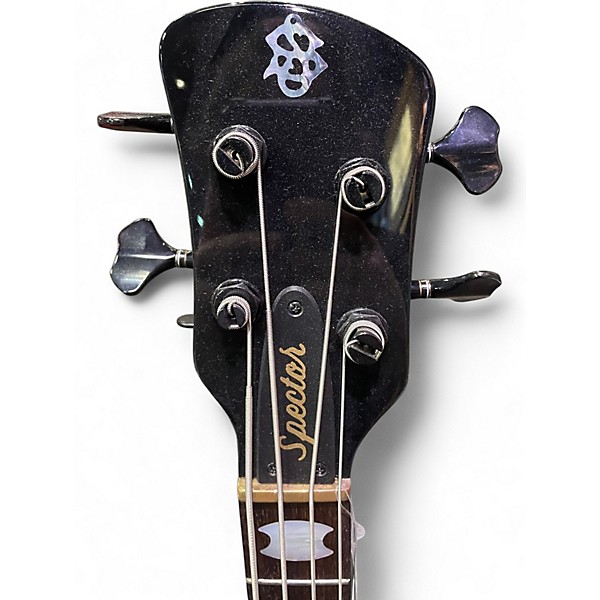 Used Spector Rudy Sarzo  Euro 4 Trans Black Electric Bass Guitar