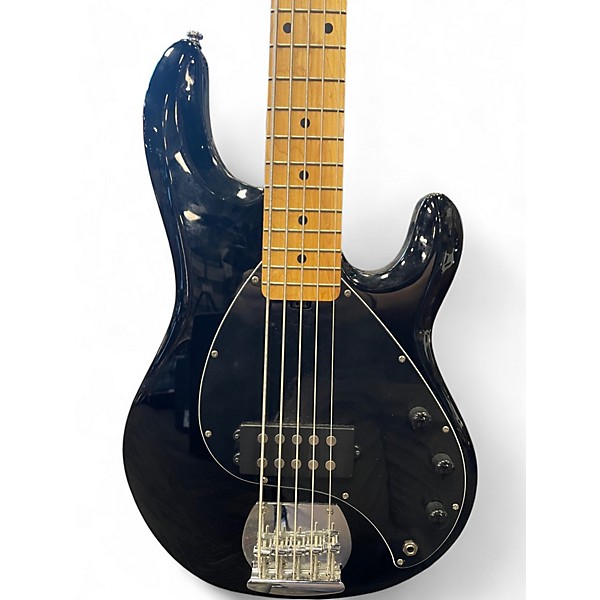 Used Sterling by Music Man STINGRAY 5 Black Electric Bass Guitar