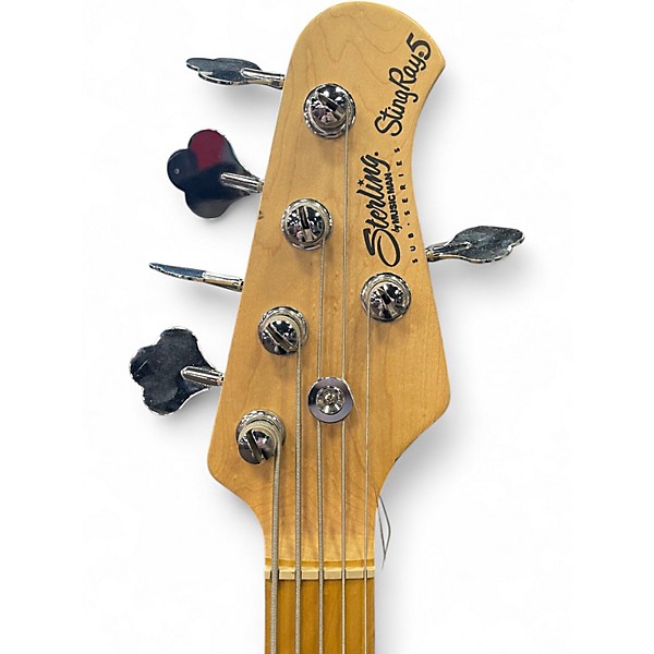 Used Sterling by Music Man STINGRAY 5 Black Electric Bass Guitar