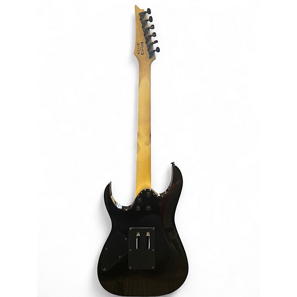 Used Ibanez GRG320FATKS Trans Black Solid Body Electric Guitar