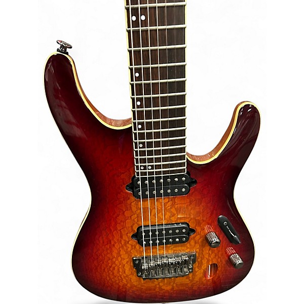 Used Ibanez S6527SKFX Amber Burst Solid Body Electric Guitar