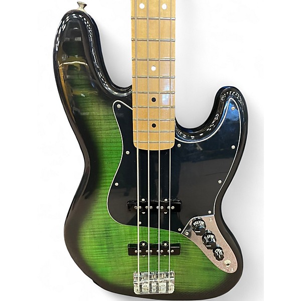 Used Fender Player Jazz Bass GREEN BURST Electric Bass
