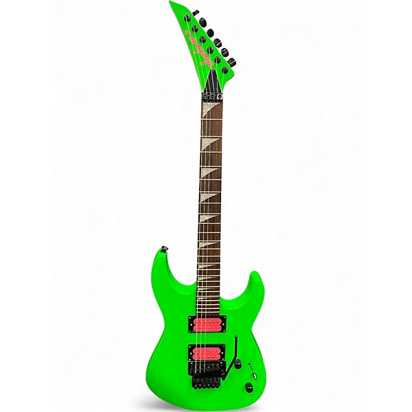 Used Jackson DK2XR Dinky Neon Green Solid Body Electric Guitar