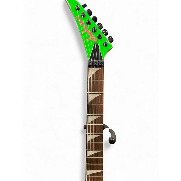 Used Jackson DK2XR Dinky Neon Green Solid Body Electric Guitar
