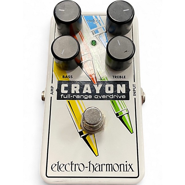 Used Electro-Harmonix Crayon Full Range Overdrive Effect Pedal