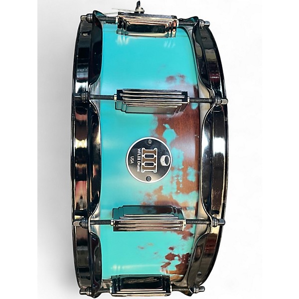 Used WFLIII Drums 14X5 maple snare Patina black Drum