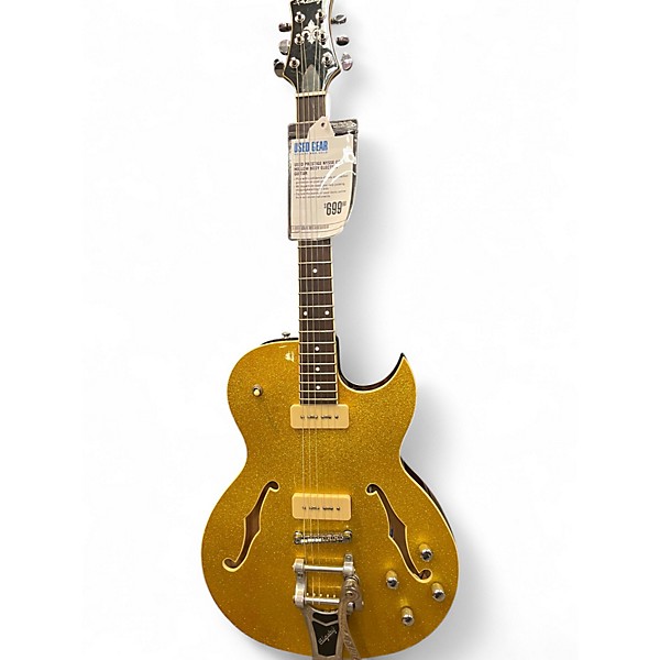 Used Prestige NYSSE Gold Hollow Body Electric Guitar