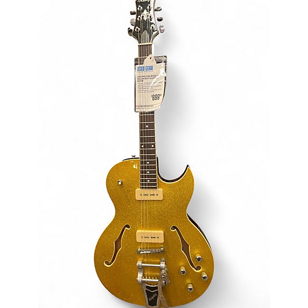 Used Prestige NYSSE Gold Hollow Body Electric Guitar