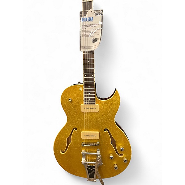 Used Prestige NYSSE Gold Hollow Body Electric Guitar