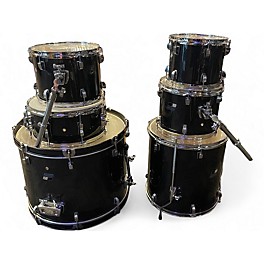 Used Ludwig 6 Piece BACKBEAT Black Drum Kit