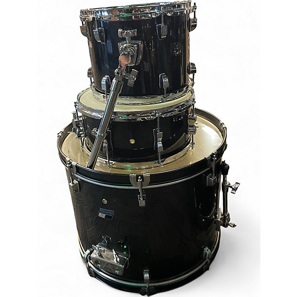 Used Ludwig 6 Piece BACKBEAT Black Drum Kit